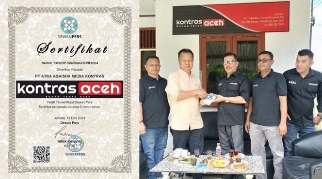 
					Media Kontras Aceh Resmi Terverifikasi Faktual Dewan Pers
