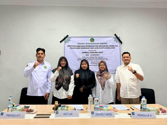 
					Prodi IAN FISIP UIN Ar-Raniry Luluskan Mahasiswa Perdana Lewat Artikel Ilmiah