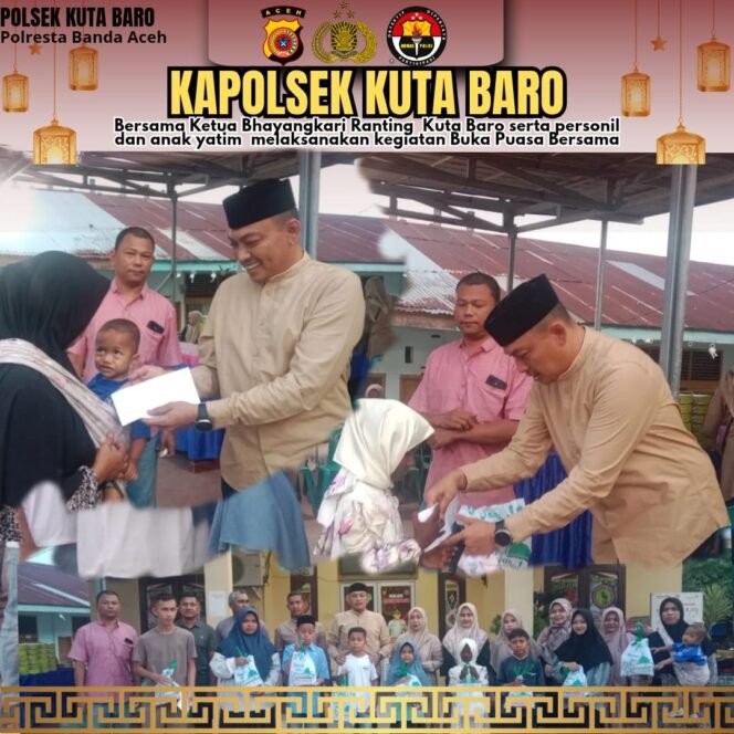 
					Polsek Kuta Baro Gelar Buka Puasa Bersama dan Santunan Anak Yatim