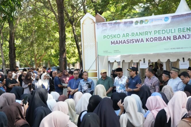 
					UIN Ar-Raniry Salurkan Rp170 Juta Bantuan Darurat untuk Mahasiswa Korban Banjir