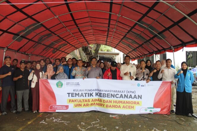 
					112 Mahasiswa FAH UIN Ar-Raniry Jalani KPM Kebencanaan di Pidie Jaya dan Bireuen