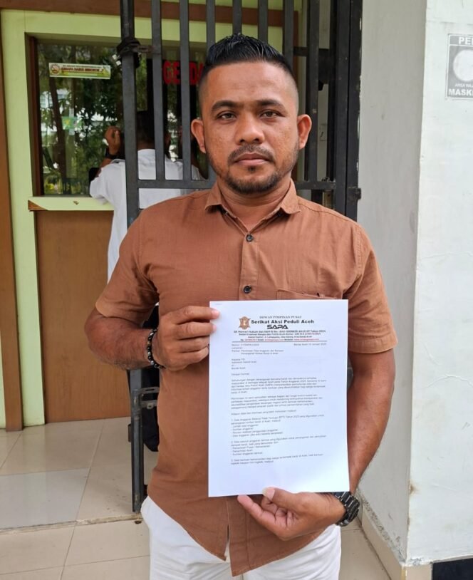 
					Surati Sekda Aceh, SAPA Minta Data Anggaran Bencana