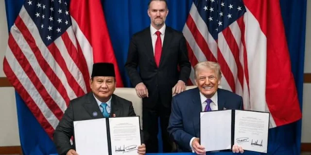 Presiden Prabowo Subianto dan Presiden Donald Trump (Foto: Media Sosial Sekretariat Kabinet)