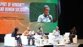 Pengamat politik Rocky Gerung, dalam Public Lecture Series 002. (Foto: Dokumentasi PDIP)