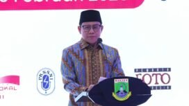 Menteri Koordinator Bidang Pemberdayaan Masyarakat (Menko PM) Republik Indonesia, Muhaimin Iskandar, menghadiri puncak peringatan Hari Pers Nasional (HPN) 2026 yang digelar di Kawasan Pusat Pemerintahan Provinsi Banten (KP3B), Curug, Kota Serang, Banten, Senin (9/2/2026). (Foto: Istimewa)
