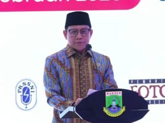 Menteri Koordinator Bidang Pemberdayaan Masyarakat (Menko PM) Republik Indonesia, Muhaimin Iskandar, menghadiri puncak peringatan Hari Pers Nasional (HPN) 2026 yang digelar di Kawasan Pusat Pemerintahan Provinsi Banten (KP3B), Curug, Kota Serang, Banten, Senin (9/2/2026). (Foto: Istimewa)