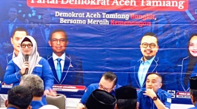 Ketua DPC Partai Demokrat Aceh Tamiang, Nora Idah Nita
