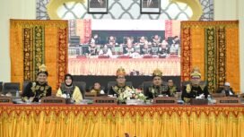 Sidang paripurna istimewa HUT ke 821 Kota Banda Aceh, Rabu (22/4/2026) di gedung DPRK setempat.