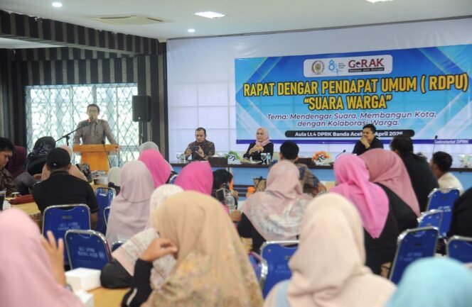 
					Dewan Perwakilan Rakyat Kota (DPRK) Banda Aceh mengelar Rapat Dengar Pendapat Umum (RDPU) untuk menampung aspirasi warga kota, Kamis (30/04/2026)

