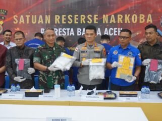Konferensi pers di Meuligoe Rastra Sewakottama, Jumat (5/6/2026) siang. 