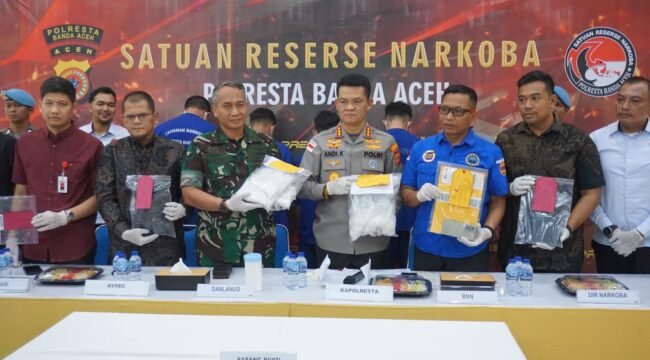 Konferensi pers di Meuligoe Rastra Sewakottama, Jumat (5/6/2026) siang. 