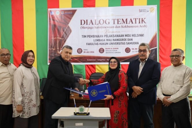 
					Lembaga Wali Nanggroe dan Unsam Perkuat Kolaborasi Akademik Evaluasi MoU Helsinki
