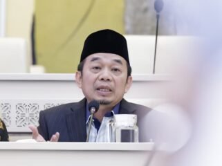 Anggota Komisi II DPR RI, Jazuli Juwaini dalam RDP dengan Kepala LAN RI, di Ruang Rapat Komisi II, Gedung Nusantara DPR RI, Senayan, Jakarta, Senin (24/8/2026). Foto : Munchen/Alma