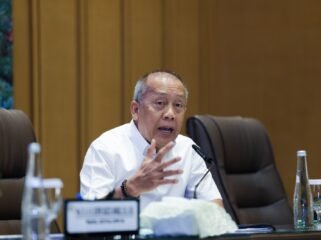 Wakil Ketua DPR RI Bidang Industri dan Pembangunan, Saan Mustopa, saat menerima audiensi Aliansi Masyarakat Pati Bersatu di Gedung Abdul Muis, Kompleks Parlemen, Jakarta, pada Kamis (27/8/2026). Foto: Kresno/Karisma