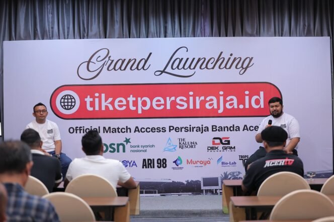 
					Persiraja Launching Tiketpersiraja.id, Tiket Online Musim Ini Tidak Perlu Tukar Gelang Lagi