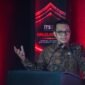 Wamenkomdigi Nezar Patria menjadi pembicara dalam ITSEV Cyber dan AI Academy Grand Launching di Noble House, Mega Kuningan, Jakarta Selatan. (foto: Humas Kemkomdigi)