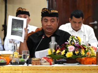 Anggota Komisi III DPR RI Nyoman Parta saat mengikuti Kunjungan Kerja Spesifik Komisi III DPR RI ke Bali, Jumat (25/9/2026). Foto: Yhusanti/Karisma