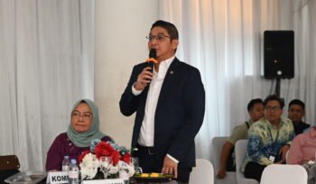 Anggota Komisi VIII DPR RI Sigit Purnomo dalam kunjungan kerja spesifik Komisi VIII DPR ke Kantor Kemenhaj Kab. Tangerang, Kamis (17/9/2026). Foto: Tasya/Karisma