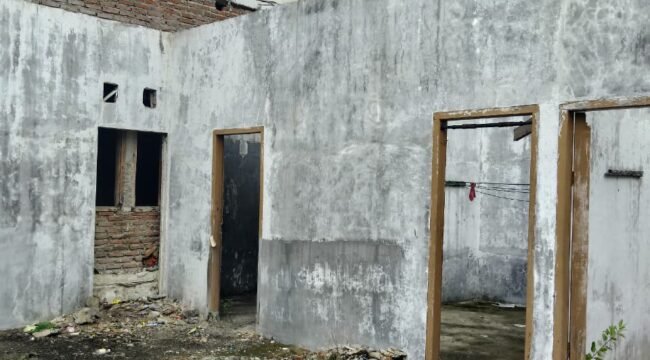 Kondisi bangunan asrama mahasiswa Aceh Singkil di Blower Banda Aceh