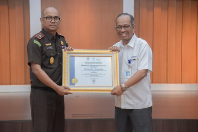 
					Kejati Aceh Raih Peringkat 1 Pengelolaan Laporan Keuangan UAPPA-W 2025