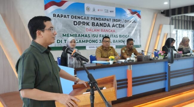 Ketua Dewan Perwakilan Rakyat Kota (DPRK) Irwansyah ST