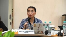 Wakil Ketua Komisi VII DPR RI Rahayu Saraswati D. Djojohadikusumo saat mengikuti unjungan Kerja Panitia Kerja (Panja) RUU Kawasan Industri Komisi VII DPR RI di Kawasan Industri Mitra Karawang, Jawa Barat, Senin (5/10/2026). Foto : Adit/MRI.