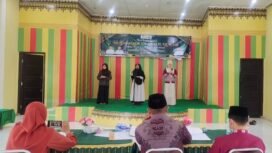 
Sejumlah peserta Kafilah MTQ Kecamatan Kuta Malaka mengikuti simulasi penampilan dalam kegiatan pembinaan dan persiapan menghadapi MTQ ke-XXXV Kabupaten Aceh Besar di Aula UDKP Kecamatan Kuta Malaka, Kamis (8/10/2026). Foto: (Kecamatan Kuta Malaka)